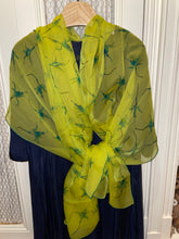 Load image into Gallery viewer, HERMES SILK Mousseline Stole “Fleurs de Fuchsia” by Leigh P. Cook.