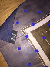 Load image into Gallery viewer, Hermes Beaded Silk Mousseline Scarf Ex Libris Au Pois Couture