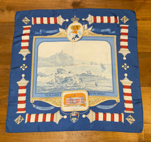 Load image into Gallery viewer, Hermes silk scarf "Rocher de la Vierge, Le Port, Vieux Villa Eugenia A Biarritz” by Hugo Grygkar