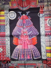 Load image into Gallery viewer, Hermes Silk Scarf Parures de Samourais by Aline Honore