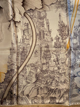 Load image into Gallery viewer, Hermes Silk Scarf "A l'Ombre des Pivoines". Designed by Octave Marsal/Théo de Gueltzl.