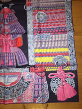 Load image into Gallery viewer, Hermes Silk Scarf Parures de Samourais by Aline Honore