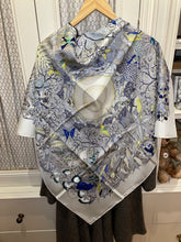 Load image into Gallery viewer, Hermes Silk Scarf «Au Coeur de la Vie» by Aline Honoré.