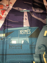 Load image into Gallery viewer, Hermes Silk Twill Scarf “Space Shopping Au Faubourg” by Dimitri Rybaltchenko.