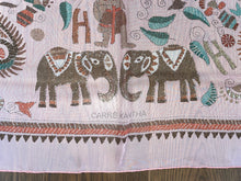 Load image into Gallery viewer, Hermes Silk Mousseline GM Shawl “Carre Kantha” 140.