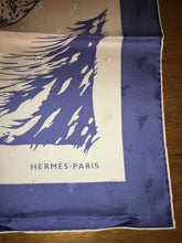 Load image into Gallery viewer, Hermes Silk Jaquard Scarf “Guepards” by Robert Dallet.