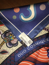 Load image into Gallery viewer, Hermes Silk Twill Scarf “Duo Cosmique” by Kohei Kyomori.