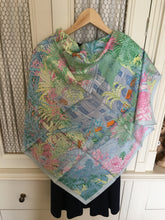 Load image into Gallery viewer, Hermes Silk Scarf “Faubourg Tropical” by Octave Marsal and Théo de Gueltzl.