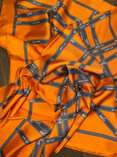 Load image into Gallery viewer, Hermes Silk Twill Scarf “Bolduc” (Ribbon) by Jean Louis Dumas.
