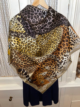 Load image into Gallery viewer, Hermès Silk Scarf « Lazy Leopardesses » by Arlette Ess