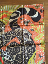 Load image into Gallery viewer, Hermes Silk Twill Scarf “Jaguar Quetzal” by Alice Shirley.