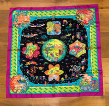 Load image into Gallery viewer, HERMES 100% SILK TWILL Scarf « Ballade de Heian » by Natsuno Hidaka.