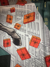Load image into Gallery viewer, Hermes Silk Twill Scarf “Space Shopping Au Faubourg” by Dimitri Rybaltchenko.