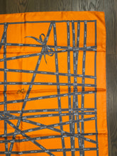 Load image into Gallery viewer, Hermes Silk Twill Scarf “Bolduc” (Ribbon) by Jean Louis Dumas.