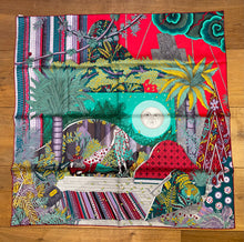 Load image into Gallery viewer, Hermes Silk Scarf “Acte III, Scene I, La Clairiere» by Edouard Baribeaud.