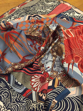 Load image into Gallery viewer, Hermes Silk Scarf “Ex Libris En Kimonos" by Anamorphee