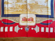 Load image into Gallery viewer, Hermes silk scarf "Rocher de la Vierge, Le Port, Vieux Villa Eugenia A Biarritz” by Hugo Grygkar.