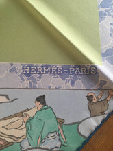 Load image into Gallery viewer, Hermes Scarf “Les Artisans d'Hermes” by Japanese artist Akira Yamaguchi