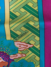 Load image into Gallery viewer, HERMES 100% SILK TWILL Scarf « Ballade de Heian » by Natsuno Hidaka.