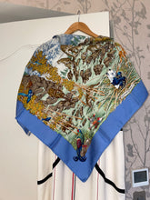 Load image into Gallery viewer, Hermes Silk Twill Scarf “Sichuan” by Robert Dallet.