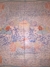 Load image into Gallery viewer, Hermes Silk Mousseline Shawl “Rencontre Ocean” 140
