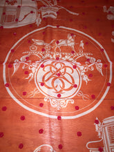 Load image into Gallery viewer, Hermes Beaded Silk Mousseline Scarf Ex Libris Au Pois Couture