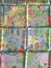 Load image into Gallery viewer, Hermes Silk Scarf “Faubourg Tropical” by Octave Marsal and Théo de Gueltzl.