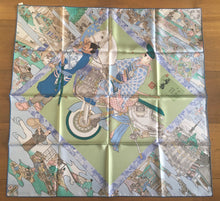 Load image into Gallery viewer, Hermes Scarf “Les Artisans d'Hermes” by Japanese artist Akira Yamaguchi