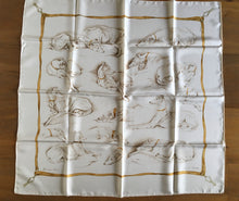 Load image into Gallery viewer, Hermes Silk Twill Scarf «Les Levriers» by Xavier de Poret.