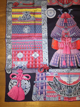 Load image into Gallery viewer, Hermes Silk Scarf Parures de Samourais by Aline Honore