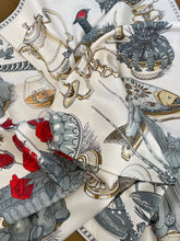 Load image into Gallery viewer, Limited edition Hermes Silk Scarf “Gastronomie” for Hennessy by Christiane Vauzelles et Robert Dumas.