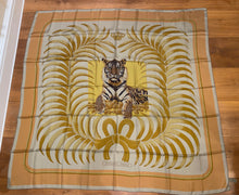 Load image into Gallery viewer, Hermes Silk Dip Dye GM Shawl “Tigre Royal” 140.