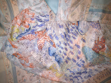 Load image into Gallery viewer, Hermes Silk Mousseline Shawl “Rencontre Ocean” 140