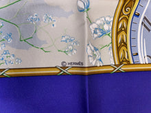 Load image into Gallery viewer, Special edition Hermès Silk Scarf « Chariot » for the occasion of 250th anniversary of the watchmaker Vacheron Constantin by Laurence Bourthoumieux (Toutsy).