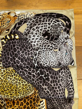 Load image into Gallery viewer, Hermès Silk Scarf « Lazy Leopardesses » by Arlette Ess
