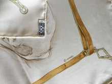 Load image into Gallery viewer, Hermes Silk Twill Scarf «Les Levriers» by Xavier de Poret.