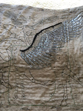 Load image into Gallery viewer, Exceptional beaded Hermès silk chiffon shawl “Le Pegase Lumiere” 140