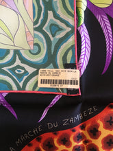 Load image into Gallery viewer, Hermès Silk Scarf « La Marche Du Zambeze » by Ardmore Artists