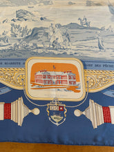 Load image into Gallery viewer, Hermes silk scarf "Rocher de la Vierge, Le Port, Vieux Villa Eugenia A Biarritz” by Hugo Grygkar
