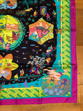Load image into Gallery viewer, HERMES 100% SILK TWILL Scarf « Ballade de Heian » by Natsuno Hidaka.