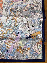Load image into Gallery viewer, Hermes Silk Scarf «L'Epopee d'Hermes Detail » by Jan Bajtlik.