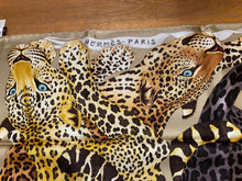 Load image into Gallery viewer, Hermès Silk Scarf « Lazy Leopardesses » by Arlette Ess