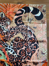 Load image into Gallery viewer, Hermes Silk Twill Scarf “Jaguar Quetzal” by Alice Shirley.