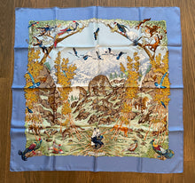 Load image into Gallery viewer, Hermes Silk Twill Scarf “Sichuan” by Robert Dallet.