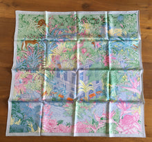 Load image into Gallery viewer, Hermes Silk Scarf “Faubourg Tropical” by Octave Marsal and Théo de Gueltzl.