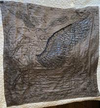 Load image into Gallery viewer, Exceptional beaded Hermès silk chiffon shawl “Le Pegase Lumiere” 140