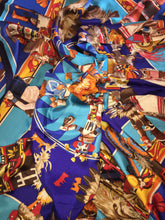 Load image into Gallery viewer, Hermes Silk Plume GM Shawl “Kachinas” by Kermit Oliver 140