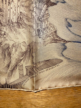 Load image into Gallery viewer, Hermes Silk Scarf "A l'Ombre des Pivoines". Designed by Octave Marsal/Théo de Gueltzl.