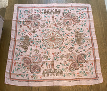 Load image into Gallery viewer, Hermes Silk Mousseline GM Shawl “Carre Kantha” 140.