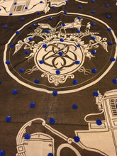 Load image into Gallery viewer, Hermes Beaded Silk Mousseline Scarf Ex Libris Au Pois Couture